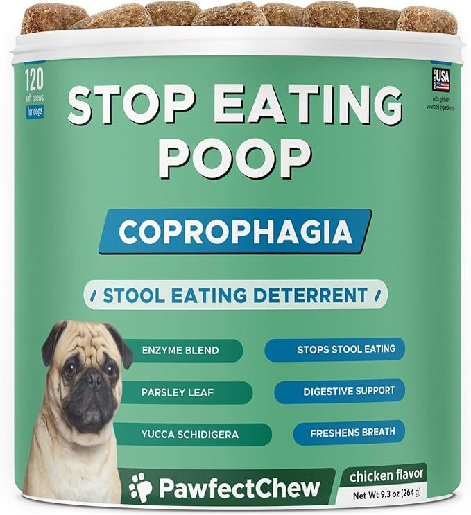 PAWFECTCHEW No Poop Eating for Dogs - Stop and Prevent Coprophagia - Dog Poop Eating Deterrent & ... | Amazon (US)