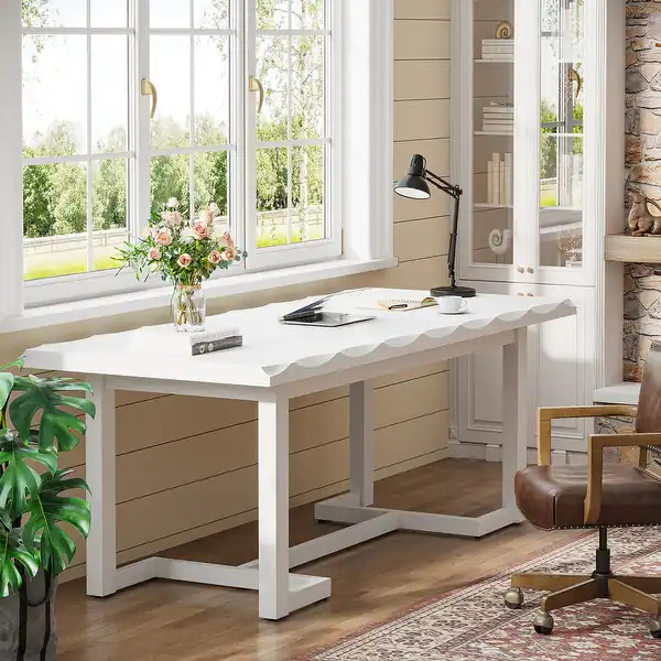 62.2-inch Rectangular Computer Desk Writing Table for Home Office | Bed Bath & Beyond