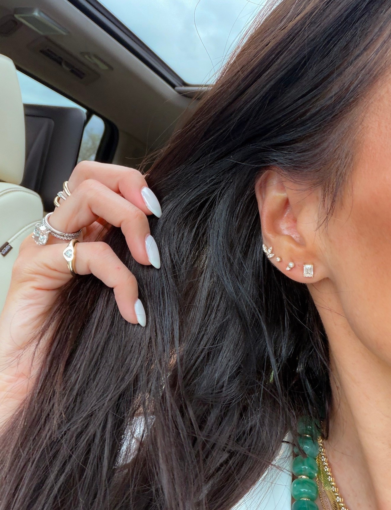 Diamond earrings 

#LTKgrwm #LTKOver40 #LTKootd