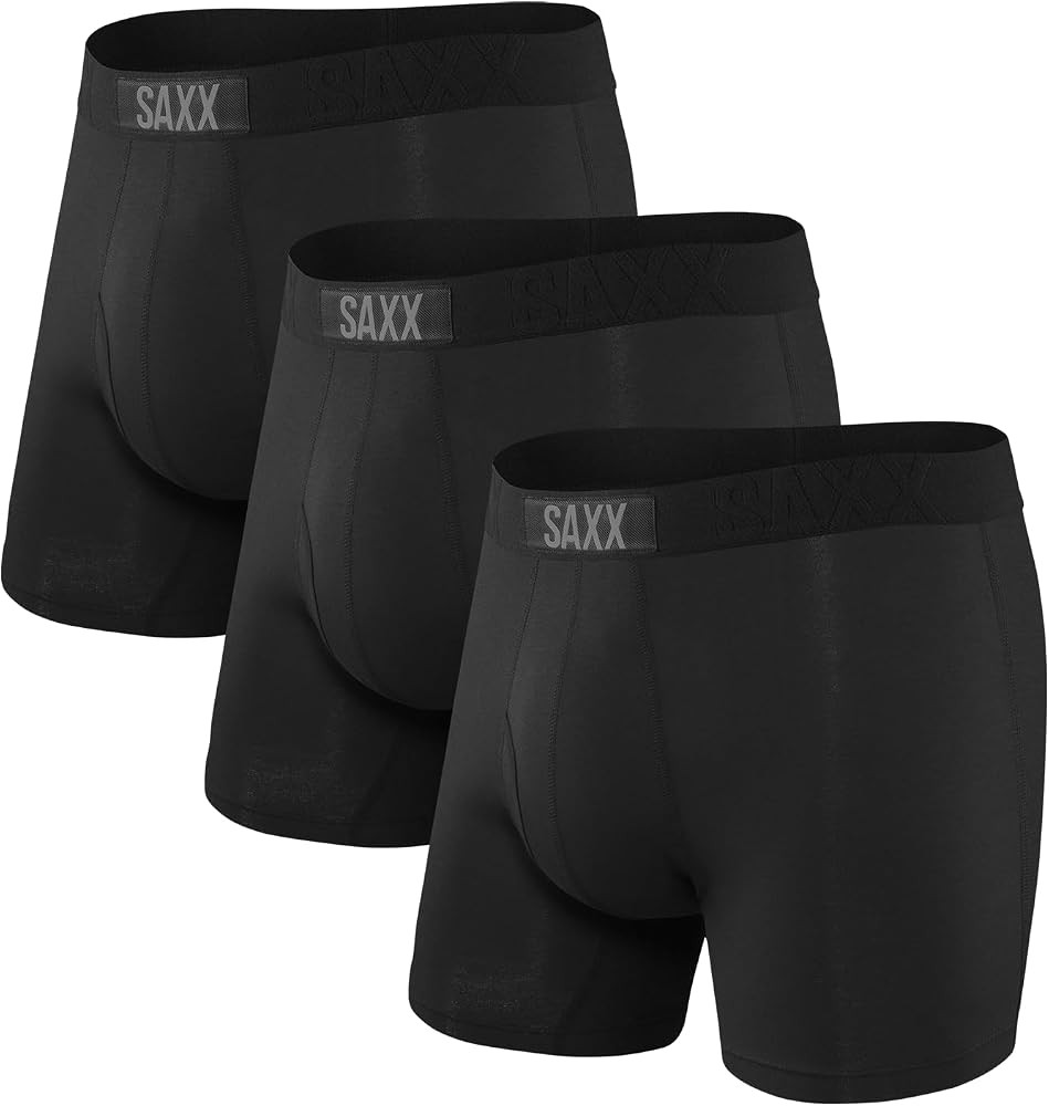 SAXX Underwear Co. Men's Ultra Super Soft Boxer Brief Fly, 3 Pack | Amazon (CA)