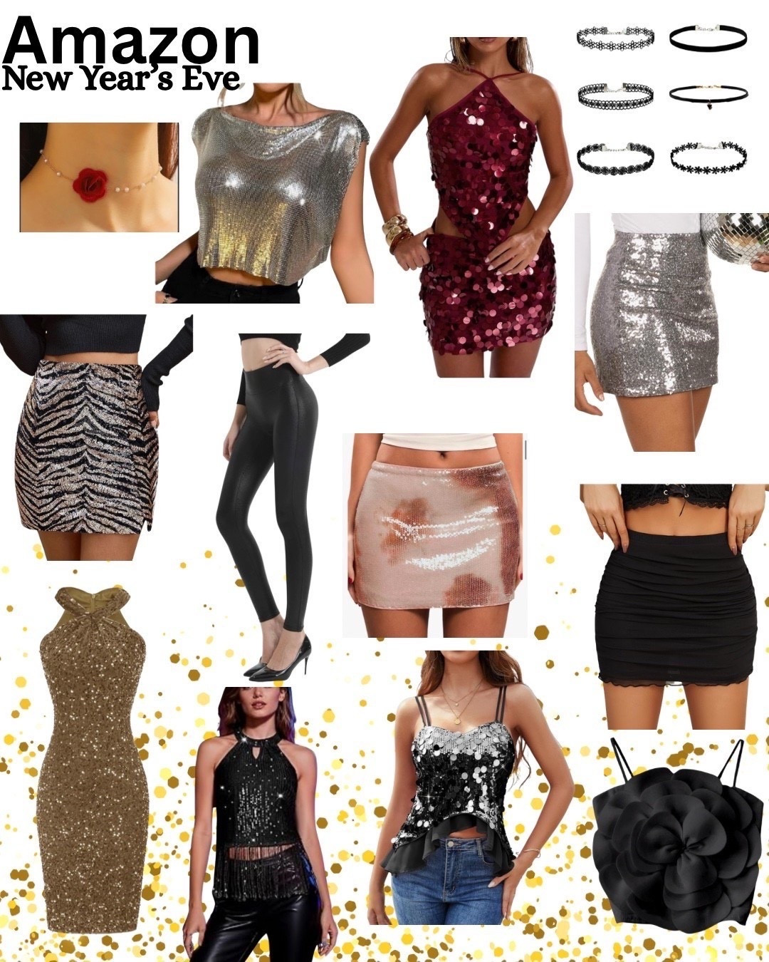 New Year's Eve outfit. New Year's Eve party style. Sparkly skirt. Sparkly too. Sequins. Party outfit. Amazon fashion 


#LTKHoliday #LTKFindsUnder50 #LTKSeasonal