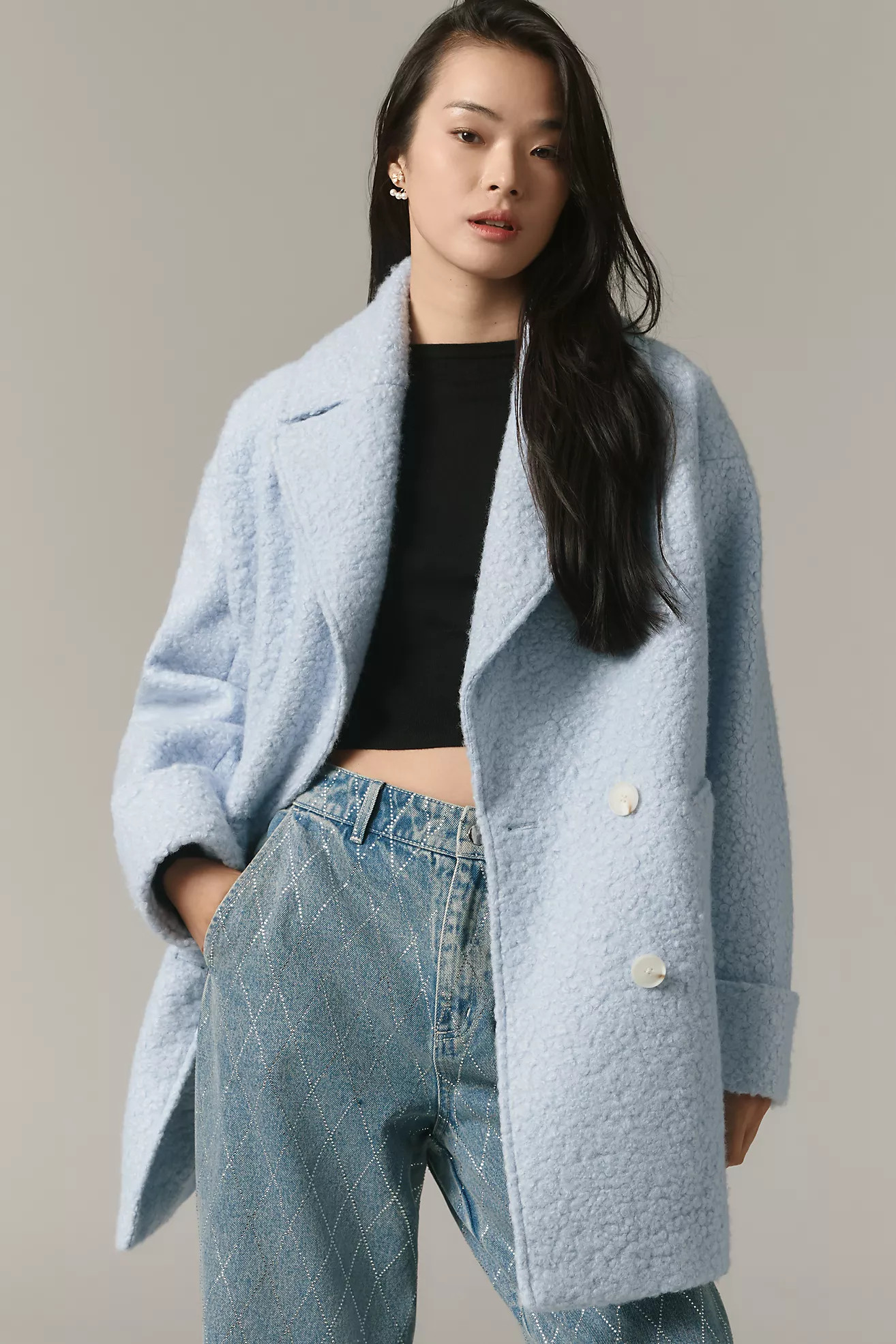 By Anthropologie Double-Breasted Coat | Anthropologie (US)