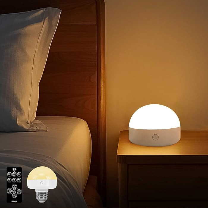 BLUEYE Night Light,BPA Free,Remote Control,3CCT Colors,2000mAh Battery,Manual Button,No Flicker f... | Amazon (US)