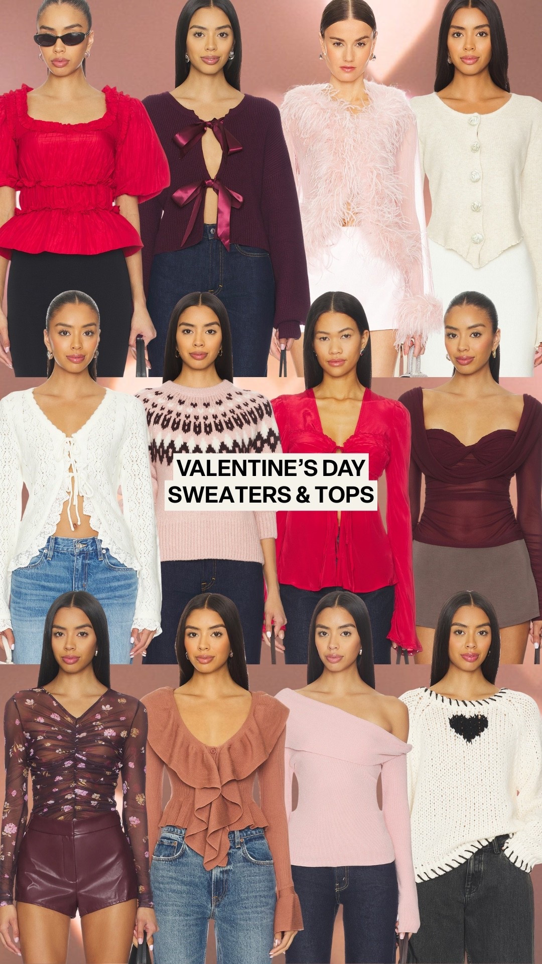 Valentines Day Sweaters & Tops from Revolve! #kathleenpost

Valentine’s Day outfit women, date night outfits, valentines outfit women, romantic knits

#LTKValentine #LTKootd #LTKSeasonal
