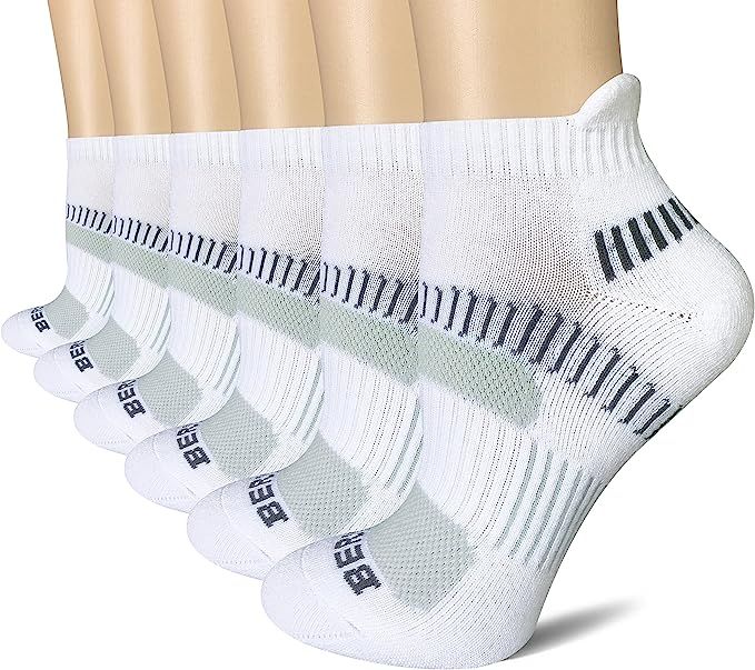 BERING Women's Performance Athletic Running Socks (6 Pair Pack) | Amazon (US)