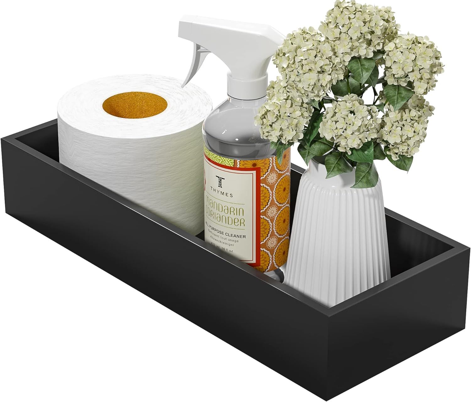 Bathroom Vanity Tray Bamboo Tray - Guest Towel Organizer Holder Tray Wood Sink Tray, Toilet Tank ... | Amazon (US)