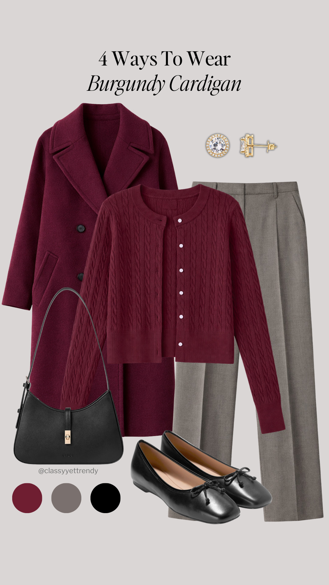 4 Ways To Wear A Burgundy Cardigan 🎉 Affordable and budget friendly and comfortable! ✔️ You can look chic by wearing these classic and timeless outfits!

how to style, outfit ideas, elevated outfit, wardrobe essentials

#stylehacks #stylingtips #howtostyle #founditonamazon #classicoutfit 

 #LTKootd #LTKFindsUnder50 #LTKFindsUnder100
