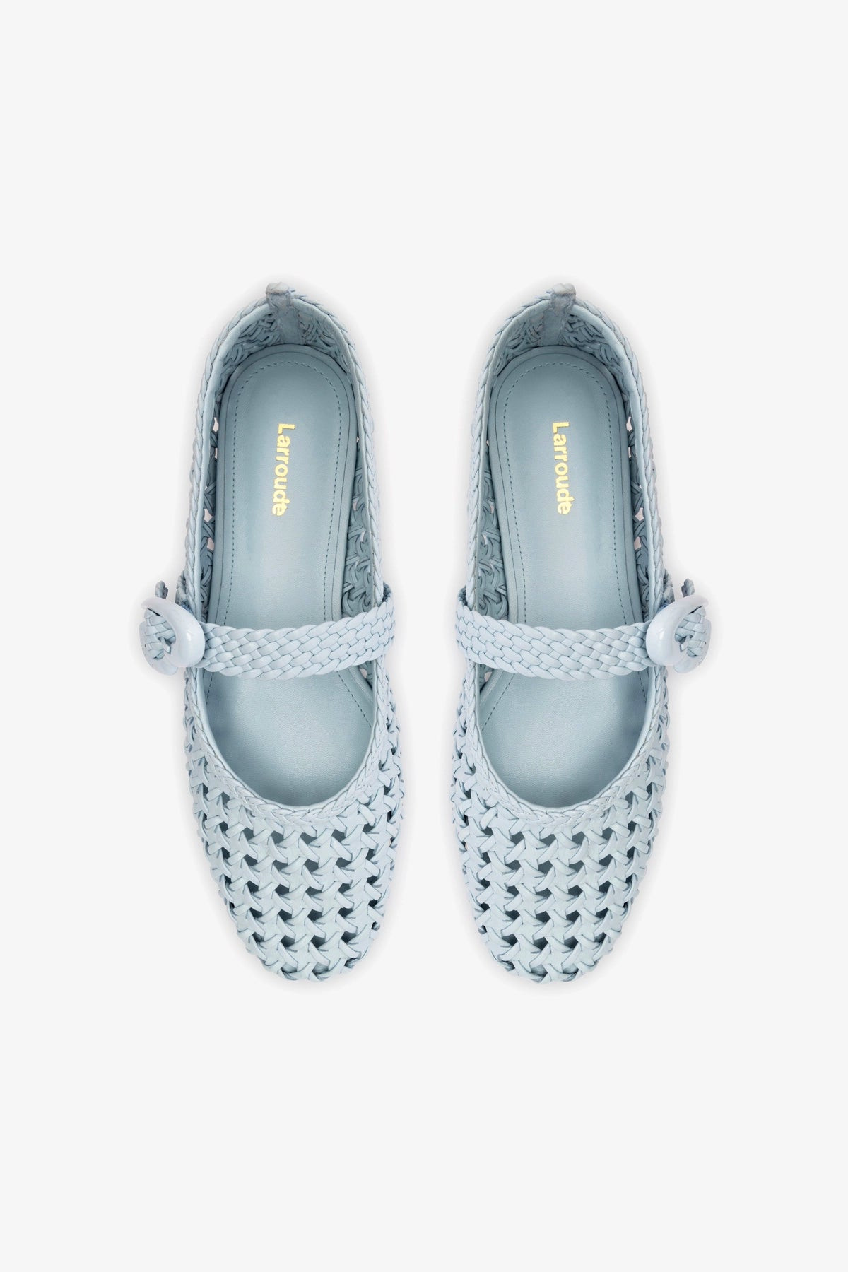 Verona Macrame Ballet Flat In Maya Leather | Larroude