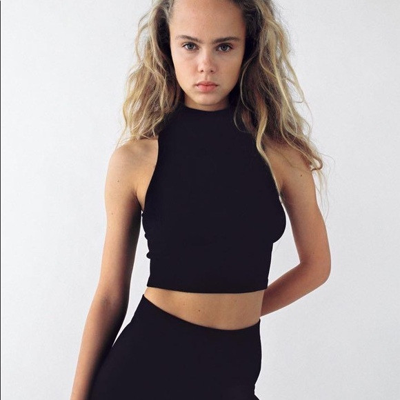 Zara Limitless Contour Collection Black High Neck Top | Poshmark
