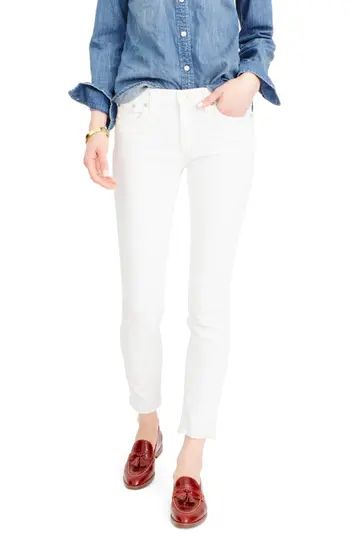 Women's J.crew Toothpick Jeans, Size 23 - White | Nordstrom