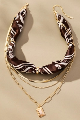 Scarf & Chain Necklace | Anthropologie (US)