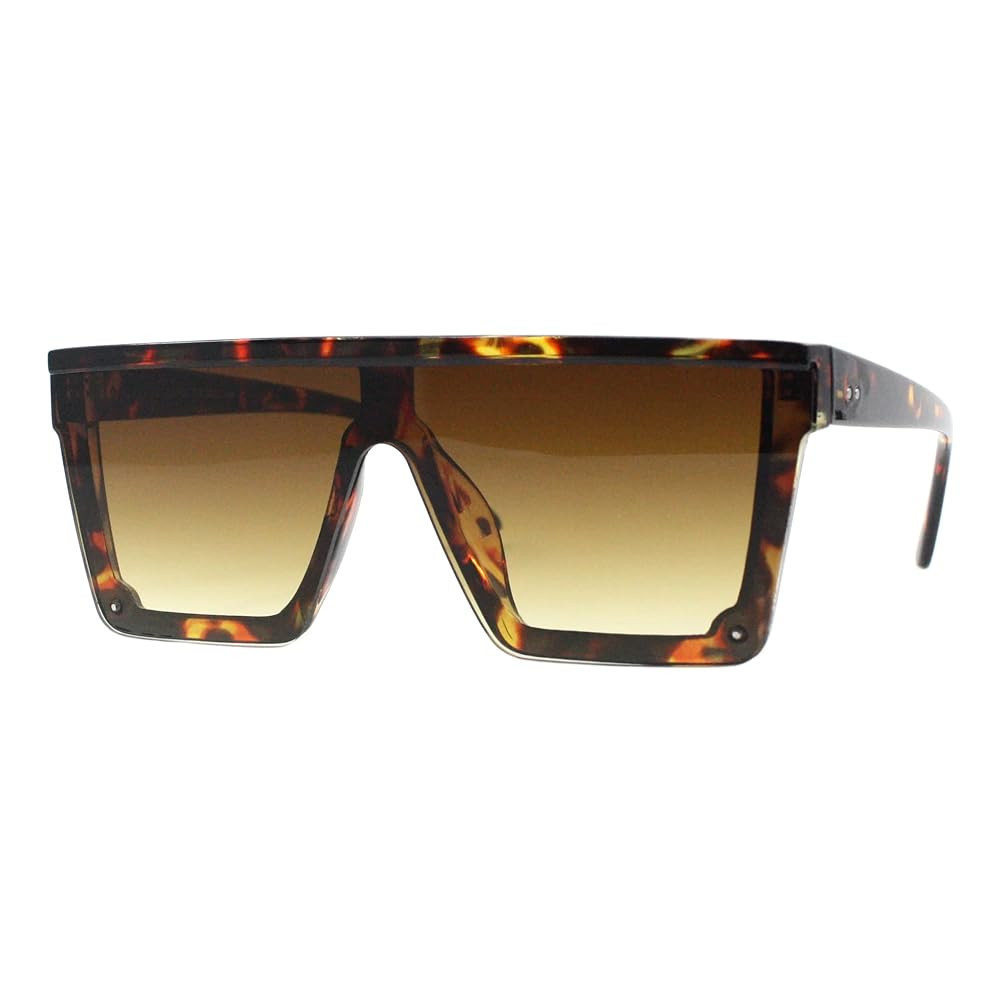 PASTL Flat Top Square Sunglasses Unisex Futuristic Boyfriend Shades UV 400 | Amazon (US)