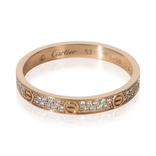 Cartier, Pre-Loved Mini Model Love Ring, Rose Gold, Diamond, 6.25 US | Amazon (US)