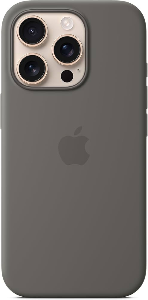 Apple iPhone 16 Pro Silicone Case with MagSafe and Camera Control - Stone Grey ​​​​​​... | Amazon (US)