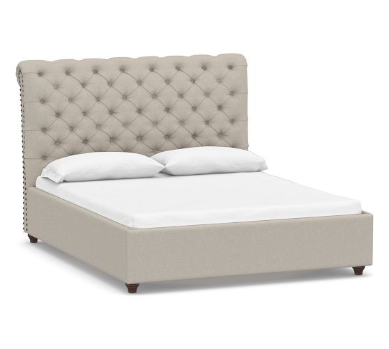 Chesterfield Tufted Upholstered Bed | Pottery Barn (US)