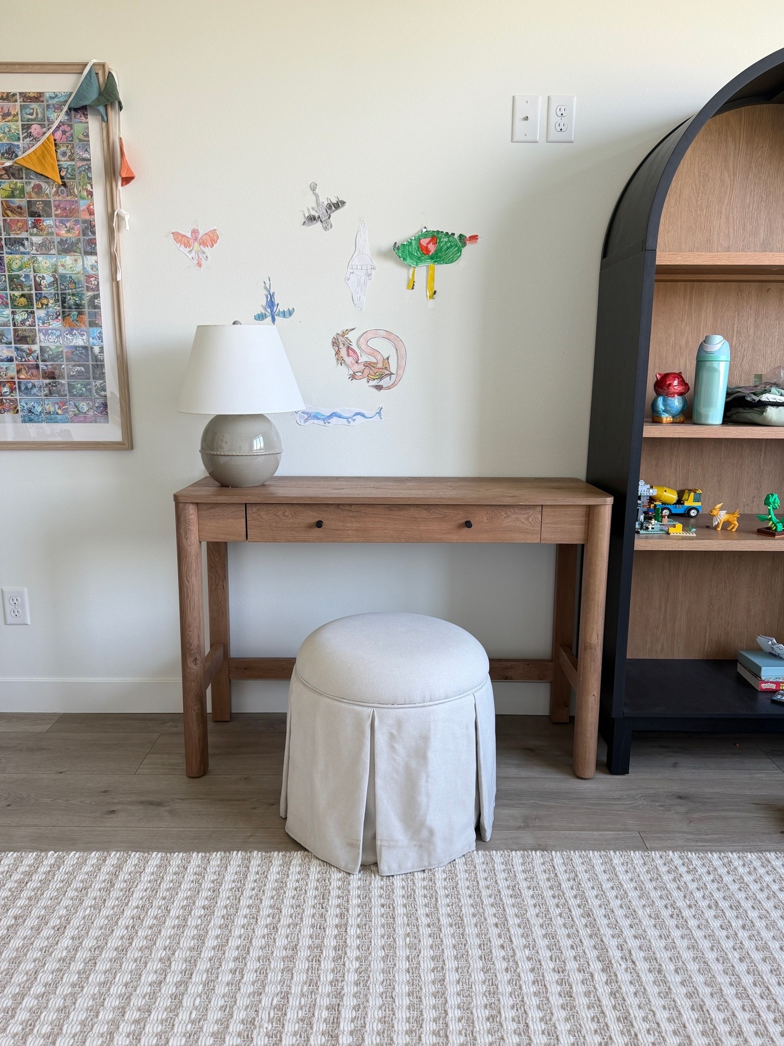 Adorable new desk in Addison’s room! I love how the wood color matches the Walmart arch shelf!

#LTKHome #LTKSaleAlert