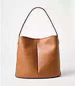 Leather Bucket Bag | LOFT