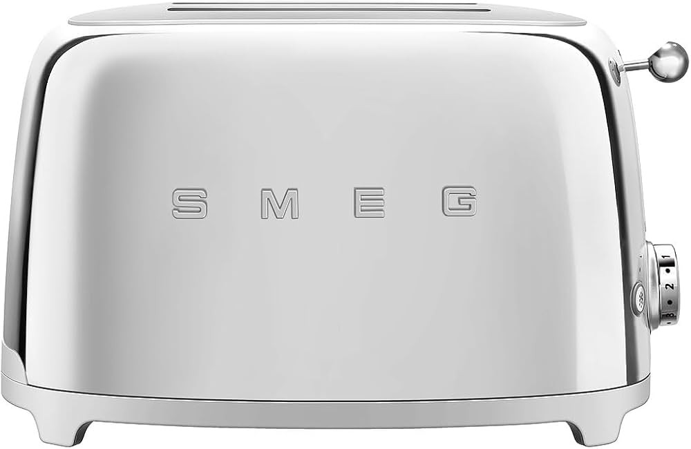 SMEG 2 Slice Toaster with 6 Presets and Defrost Function and Removable Crumb Tray TSF01SSMUS, Sta... | Amazon (US)