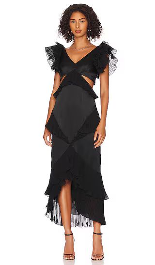 AMUR Gen Cut Out Dress in Black. - size 4 (also in 0, 00, 10, 2, 6, 8) | Revolve Clothing (Global)