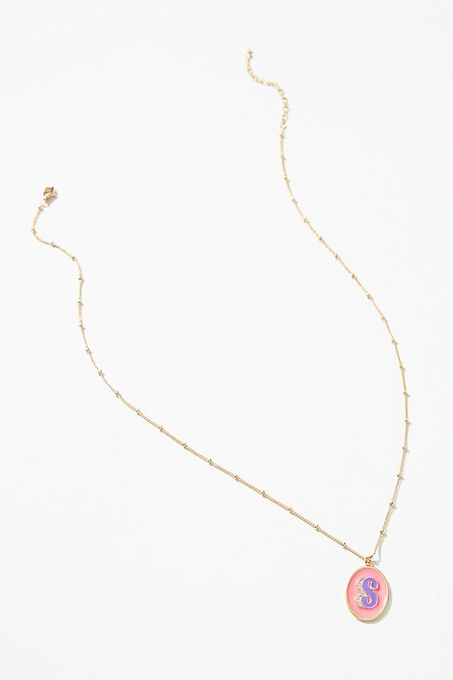 Pop Monogram Pendant Necklace | Anthropologie (US)