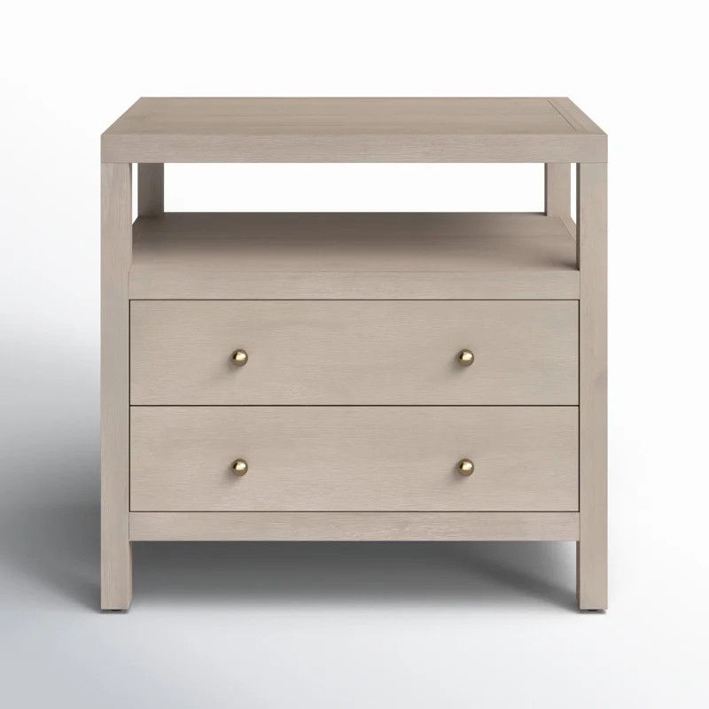 Celine 28" 2-Drawer Nightstand | Wayfair North America