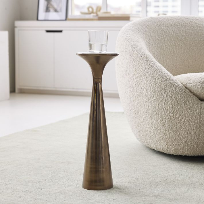 Silhouette Pedestal Drink Table | West Elm (US)