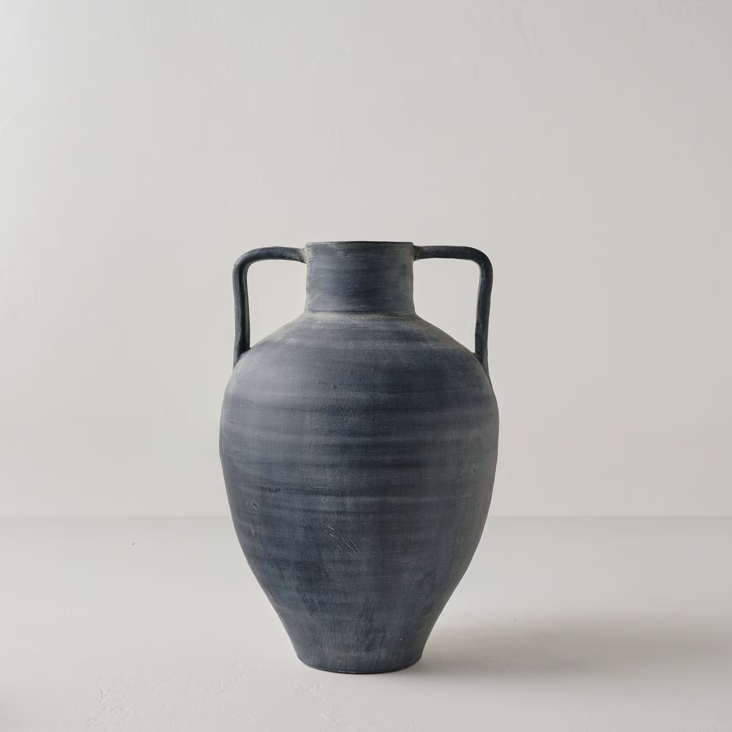 Rustic Black Amphora Vase with Handles | Magnolia