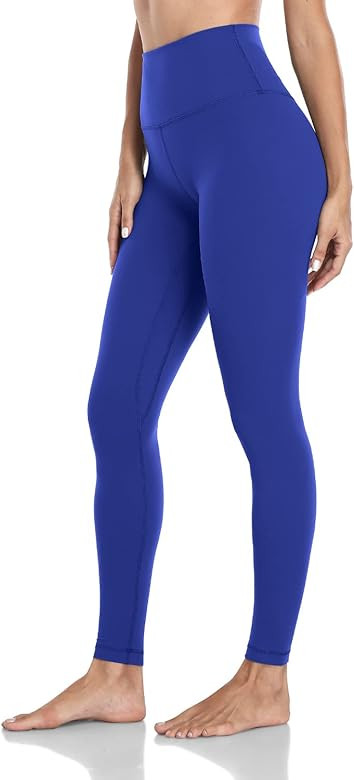 HeyNuts Essential Full Length Yoga Leggings, Women's High Waisted Workout Compression Pants 28'' | Amazon (US)