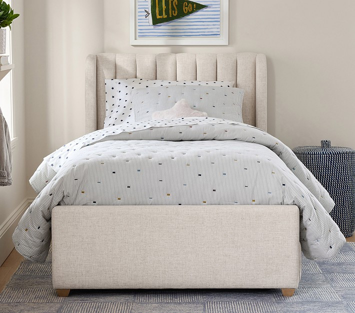 Arden Upholstered Bed with Trundle | Pottery Barn Kids