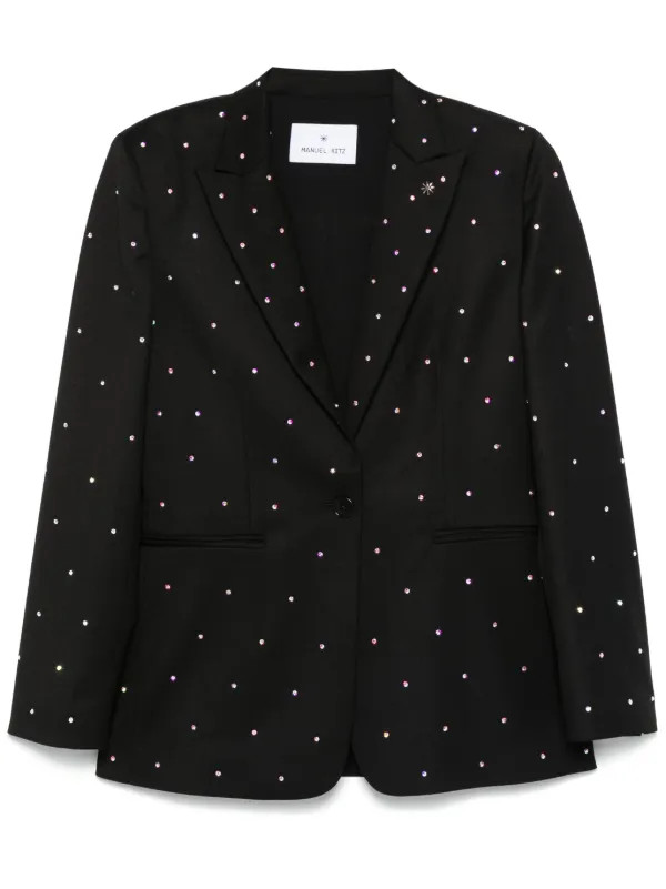 rhinestone-embellished blazer | Farfetch Global