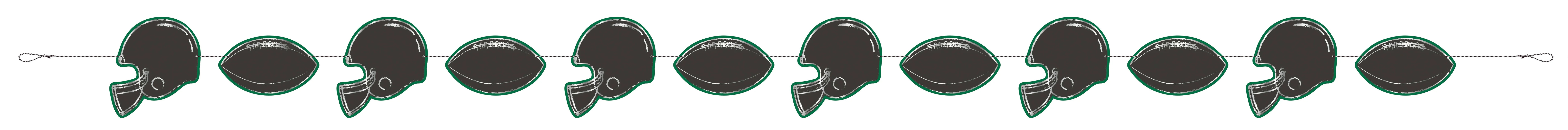 Kickoff Football Paper Garland | Get Gatherings