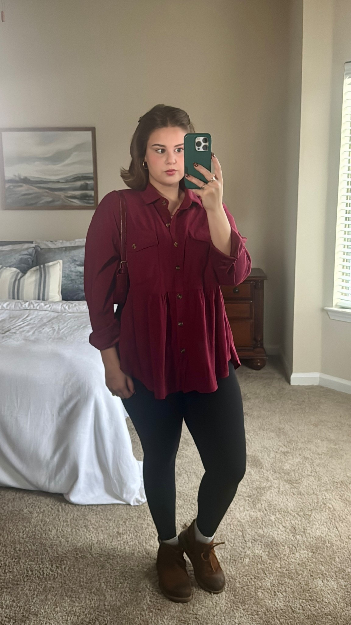 Top: M
Leggings: S
Cute holiday outfit, inspiration, Christmas family holiday party OOTD, Christmas leggings, outfit, warm, cozy, comfy outfit, born leather shoes, Amazon CRZ yoga leggings, Amazon cute top for winter

#LTKSaleAlert #LTKHoliday #LTKootd