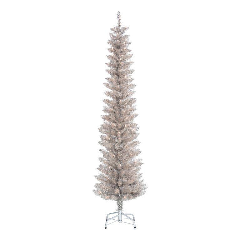 Holiday TimeHoliday Time 6ft Pre-Lit Rose Gold Tinsel Christmas Tree, Rose Gold, 6', ClearUSD$25.... | Walmart (US)