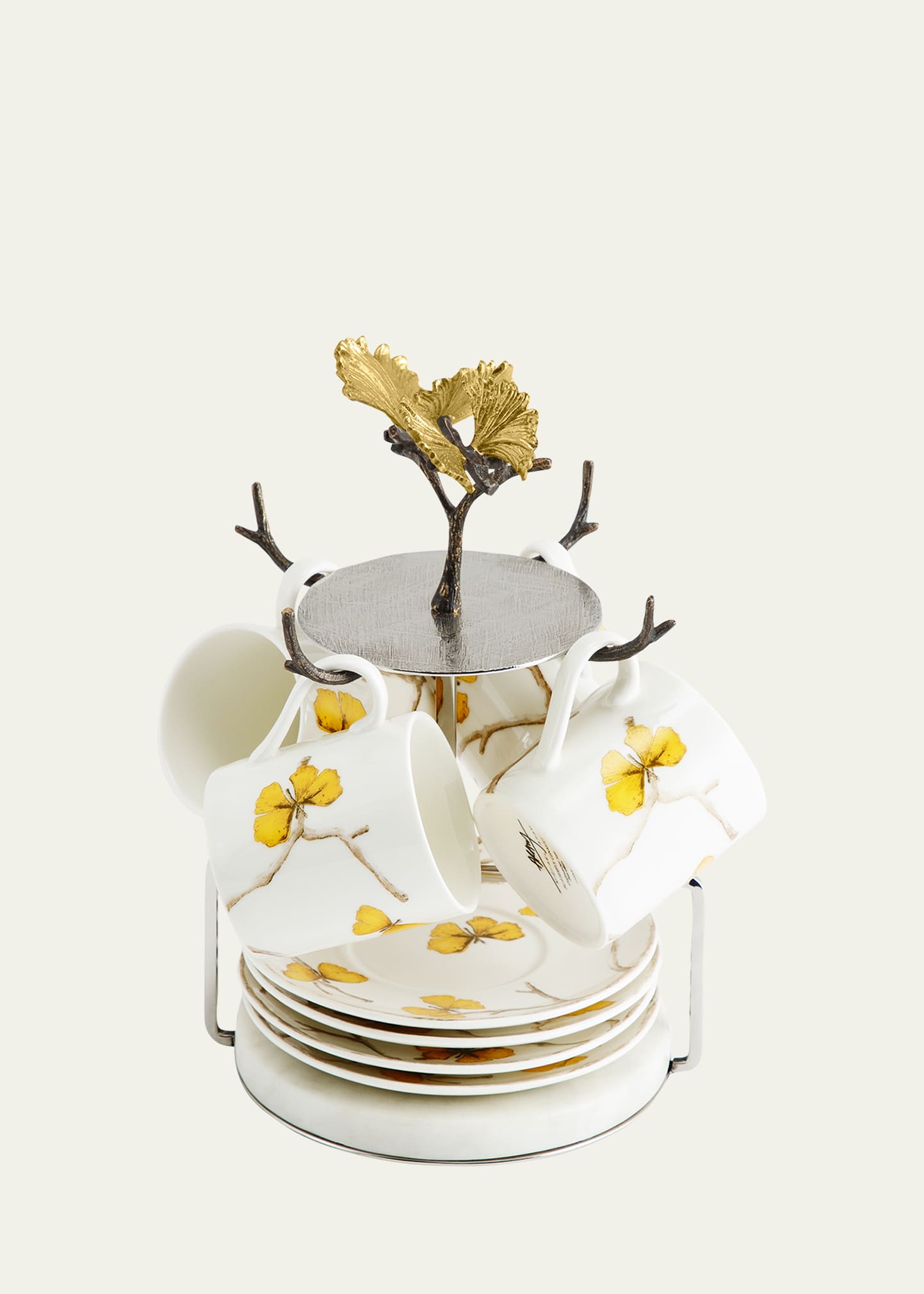 Butterfly Ginkgo Demitasse Set with Stand | Bergdorf Goodman