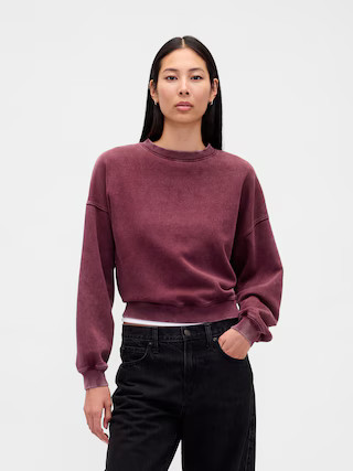 VintageSoft Wedge Crewneck Sweatshirt | Gap (US)