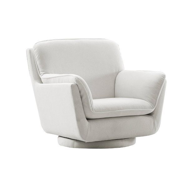 Modern Swivel Performance Fabric Chair with Removable Insert - WOVENBYRD | Target