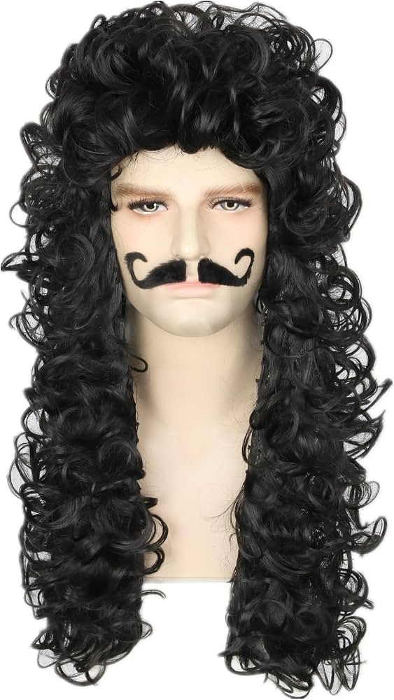Topcosplay Pirate Captain Costume Wig for Men or Women Halloween Themed Party Cosplay Black Wigs | Amazon (US)