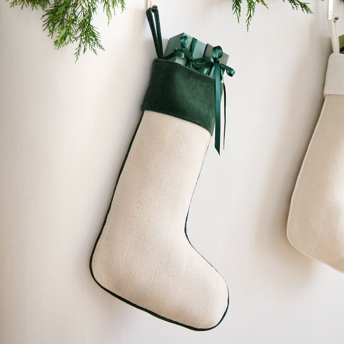 Cotton Jute Velvet Stockings | West Elm (US)