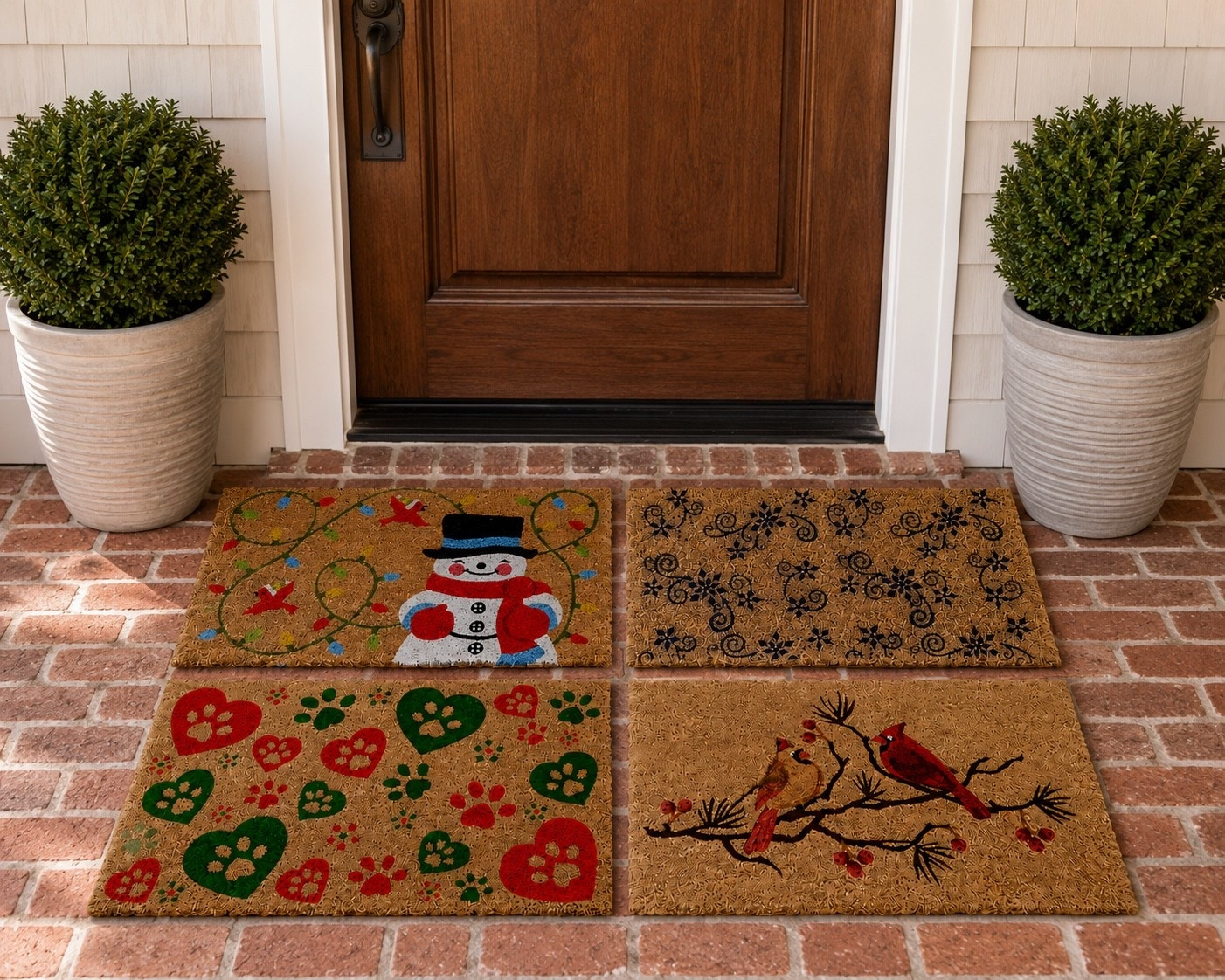 A NEW holiday favorite just arrived in time for Christmas in July!🎄 My Holiday Coir Door Mats make such a fun first impression and there’s even more to be excited about because I’m introducing my brand-new Floral Lace Winter pattern! I’m so excited to see Floral Lace Winter make its holiday debut right at your front door! These mats are available at a great price so now’s the perfect time to pick your favorite and get a head start on Christmas decorating! Shop your favorite pattern below!

#LTKHome #LTKSeasonal