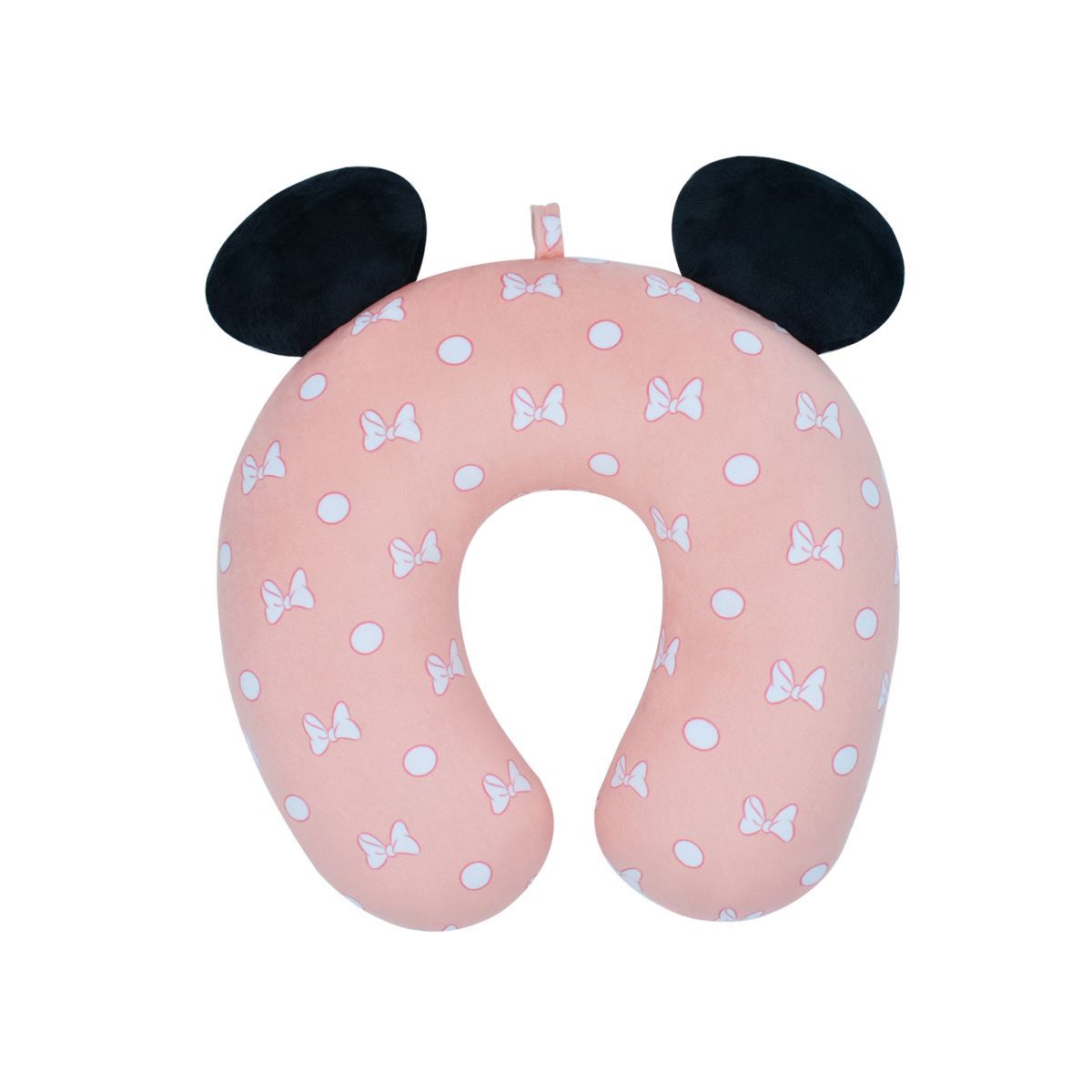 Ful Disney Minnie Mouse Bows and Polka Dots Portable Travel Neck Pillow, Pink | Target