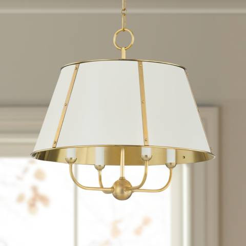 Hudson Valley Cambridge 20"W Aged Brass 4-Light Chandelier | Lamps Plus