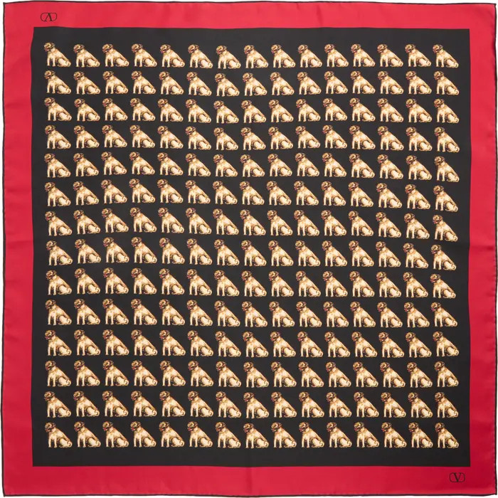 Valentino Garavani Petit Charles Silk Square Scarf | Nordstrom | Nordstrom