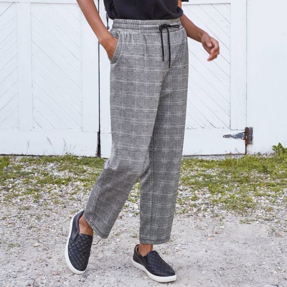 Women's High-Rise Plaid Ankle Length Pants - A New Day™ | Target