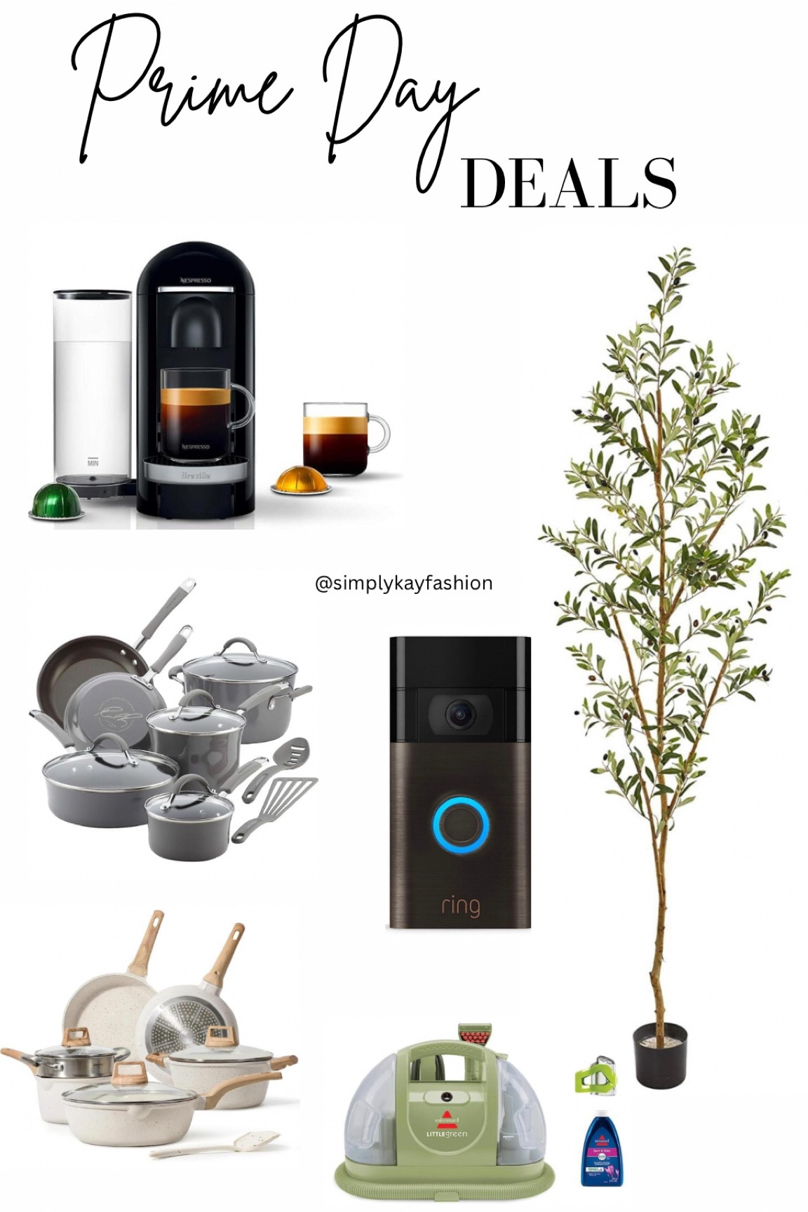 Prime Day Deals 
Olive tree, nespresso, home finds, amazon home, amazon, ring camera, pots and pans, bissel 

#LTKxPrimeDay #LTKhome #LTKsalealert