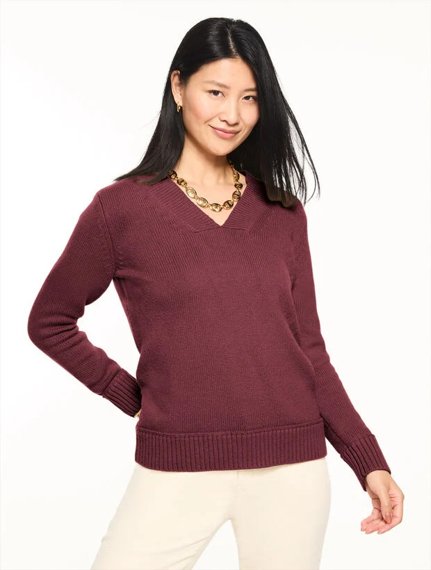 V-neck Sweater | Talbots