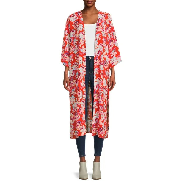 The Pioneer Woman Printed Lightweight Duster Top - Walmart.com | Walmart (US)