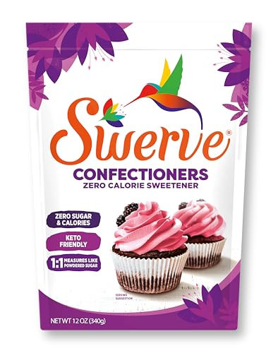 Swerve Sweetener Powder, Confectioners, 12 oz | Amazon (US)