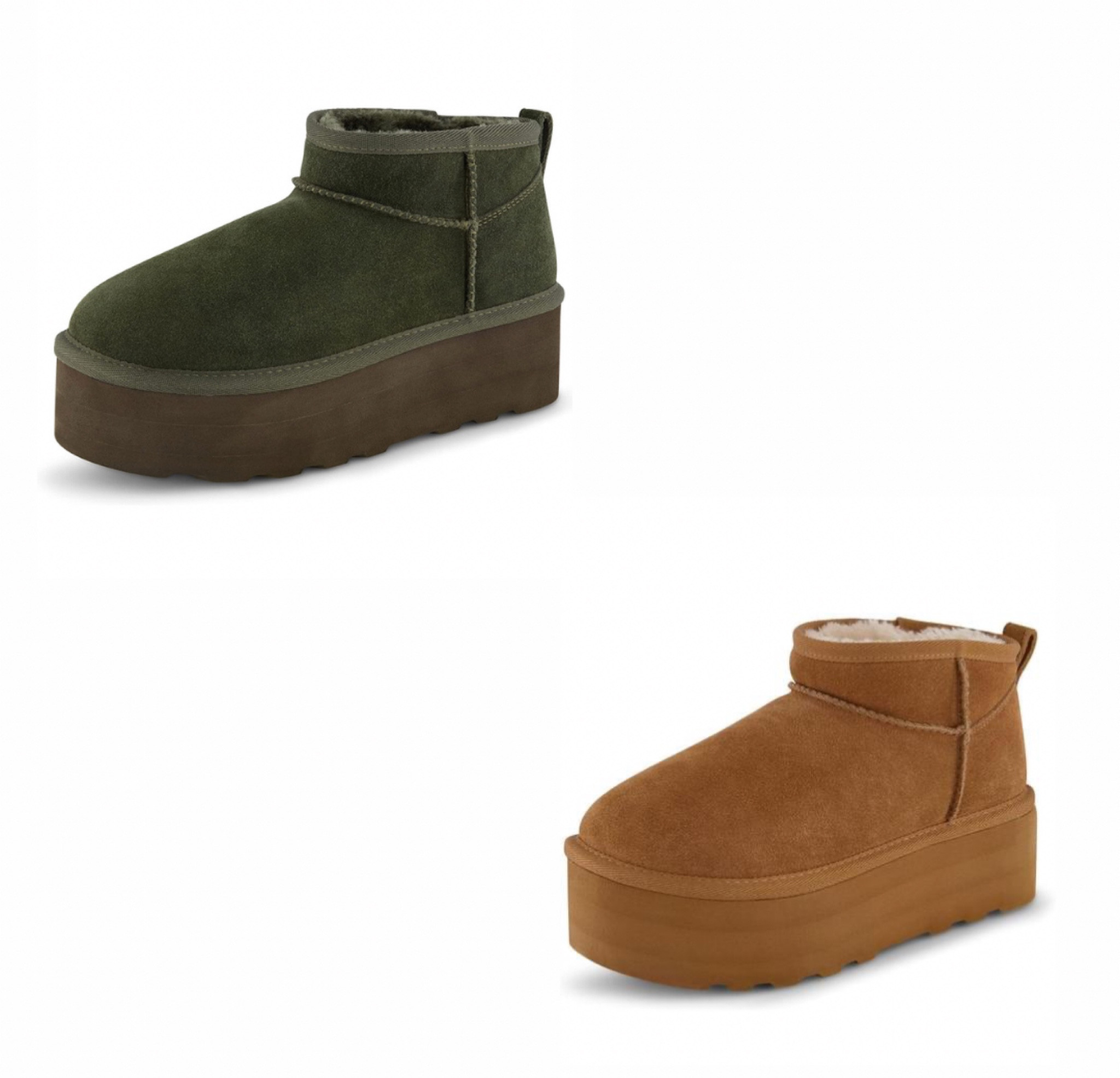 Uggs.  Amazon dupe. Amazon find.  Platform Uggs. Platform boots.  Winter shoes. Boot season. 

#LTKFind #LTKunder100 #LTKSeasonal