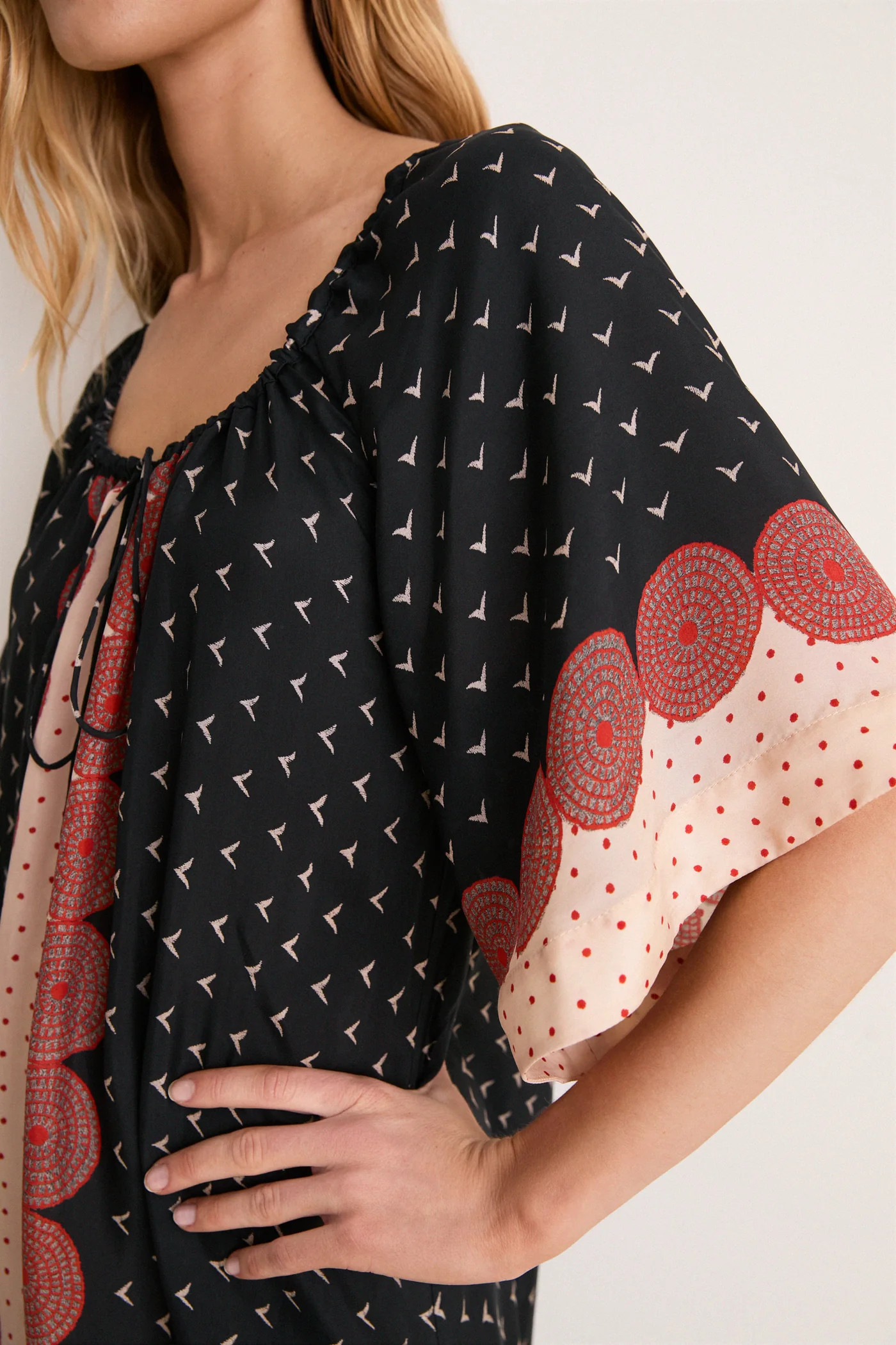 Tuscan Sun Cupro Short Sleeve Claudine  Dress | Tuckernuck (US)