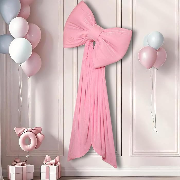 Large Bow Big Coquette Bow Giant Bow for Backdrop Party Wedding Birthday Baby Shower Room Wall De... | Amazon (US)
